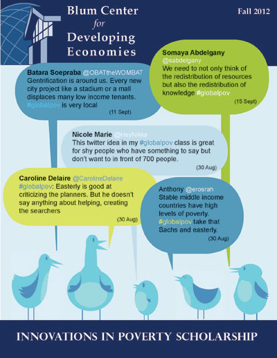 Blum Center for Developing Economies Innovations in Poverty Scholarship poster