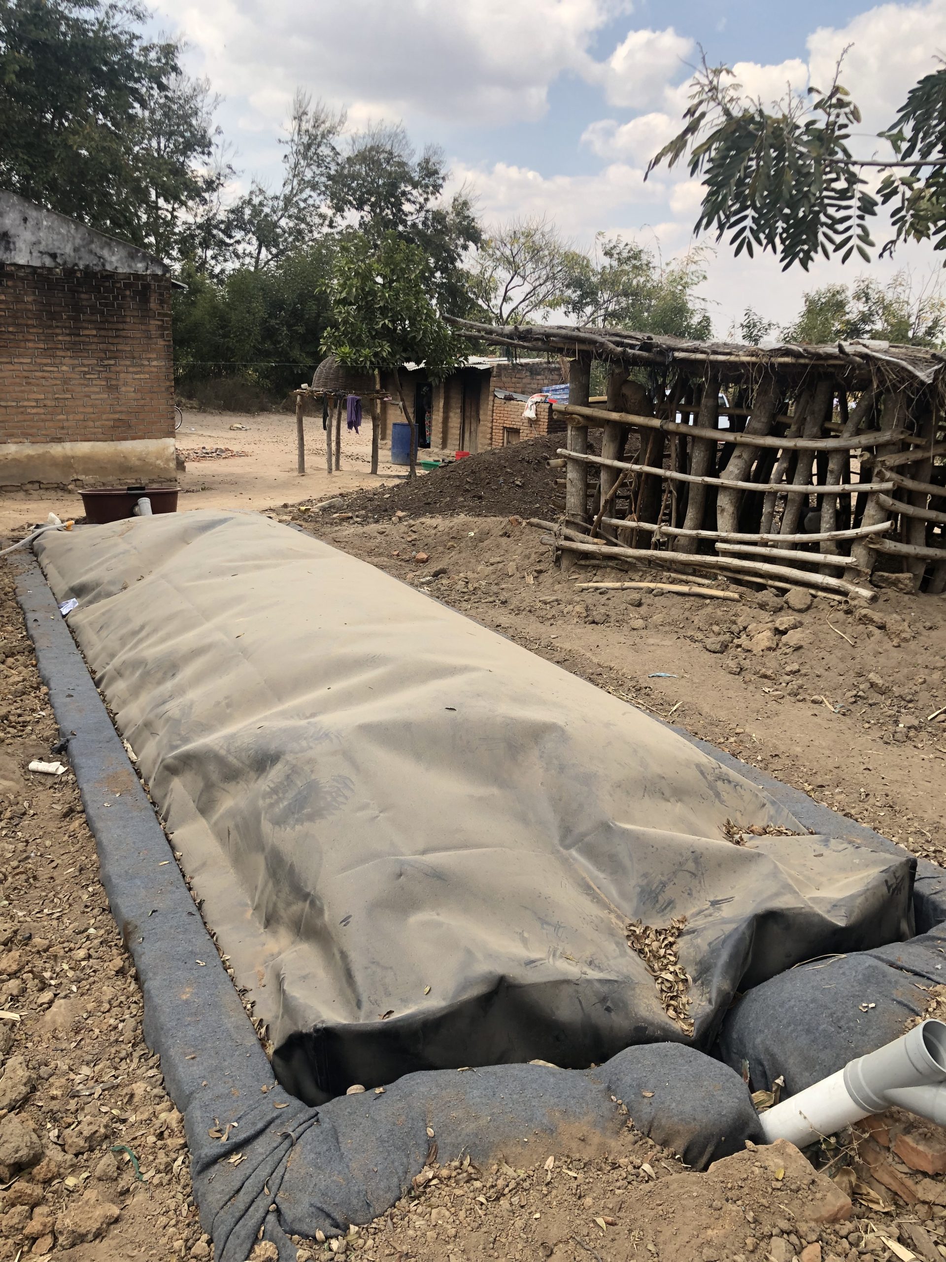 A biodigester at Kauma Village (Photo by Sean Mandell)