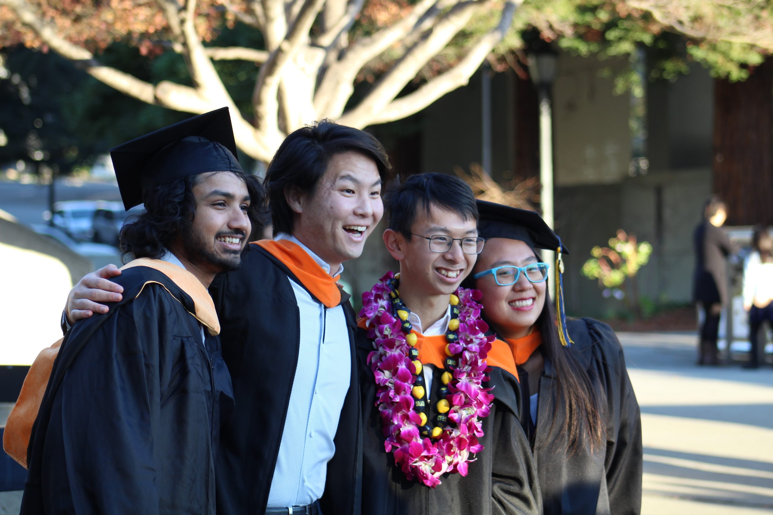From left: Malika Sugathapala, Daniel Huang, Curtis Wong, and Eleanor Chin (Photo by Sam Goldman)