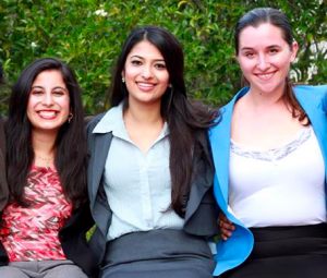 Ruhi Nath, Vrinda Agrawal and Julie Brown